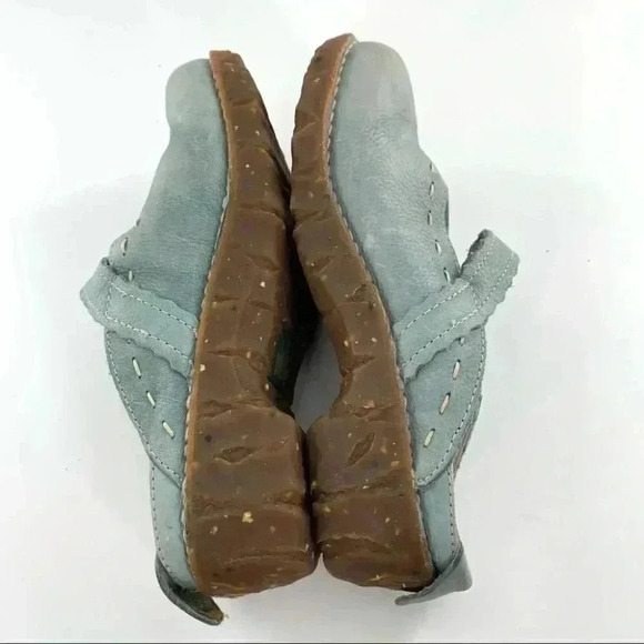 El NaturaLista flats  size 36 blue leather fairycore comfort mules artisan clogs - Picture 6 of 12